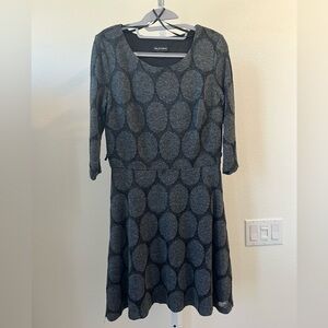 I.N. Studio Charcoal Long Sleeve Dress